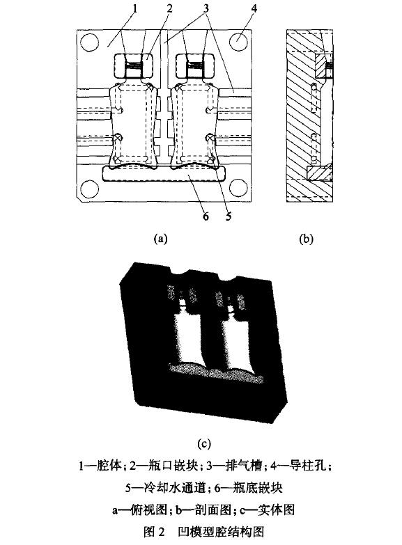 洗發(fā)水瓶擠出吹塑模具設計